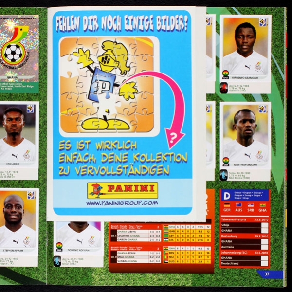 South Africa 2010 Panini Sticker Album komplett