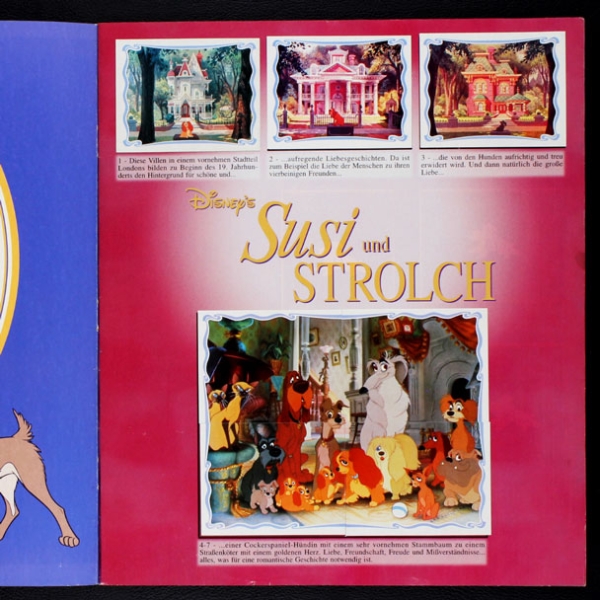 Susi und Strolch Panini Sticker Album komplett