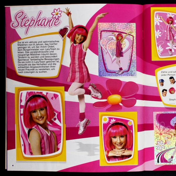 Lazy Town Panini Sticker Album komplett