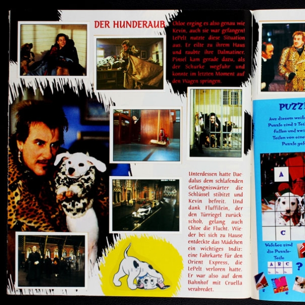 102 Dalmatiner Panini Sticker Album komplett
