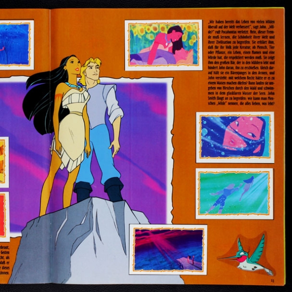 Pocahontas Panini Sticker Album komplett
