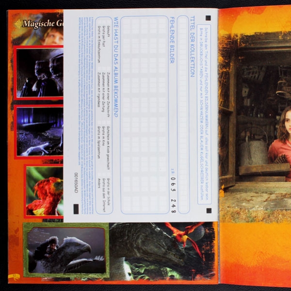 Harry Potter magische Welt Panini Sticker Album komplett