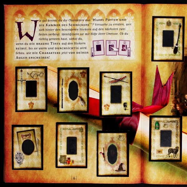 Harry Potter Kammer Panini Sticker Album komplett
