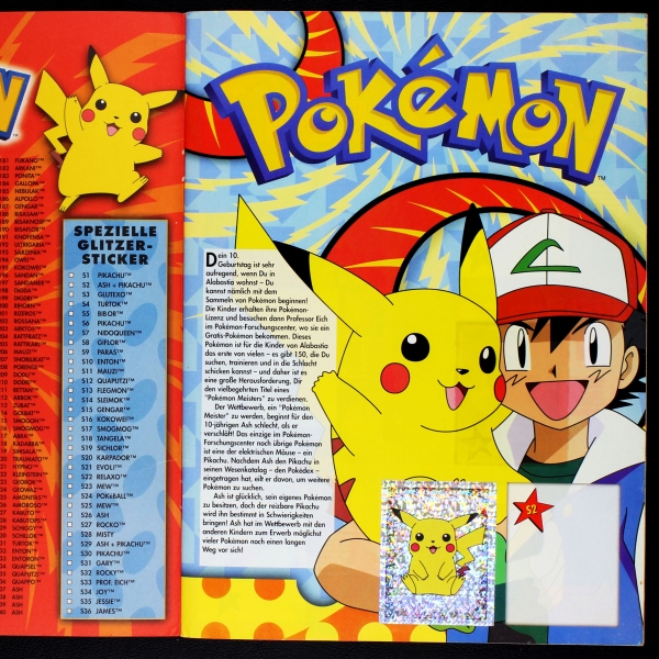 Pokemo Merlin Sticker Album teilgefüllt ca. 50%