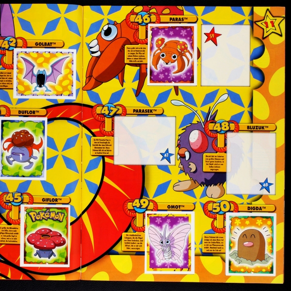 Pokemo Merlin Sticker Album teilgefüllt ca. 50%