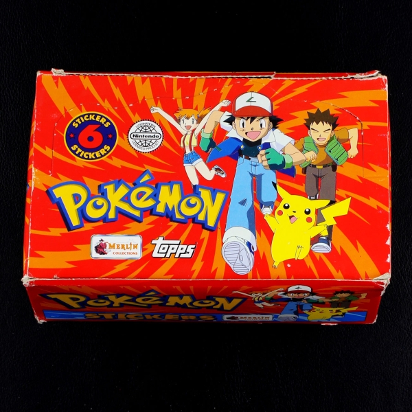 Pokemon Merlin Box mit 100 Sticker Tüten