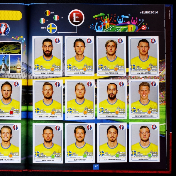 Euro 2016 Panini Sticker Album komplett - Hardcover