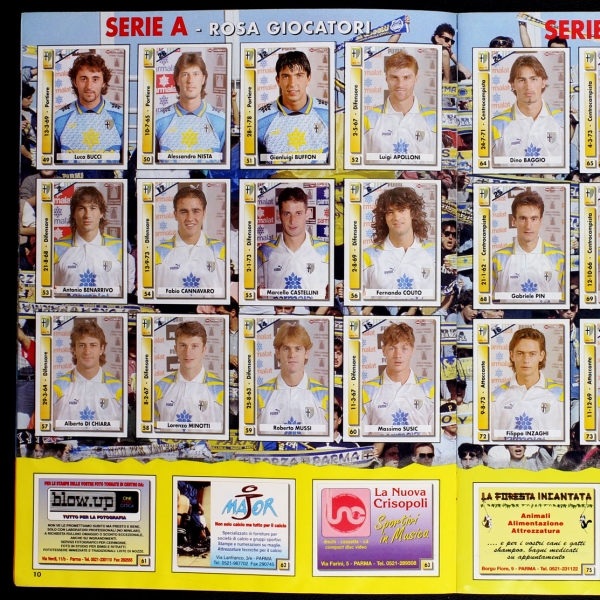 Parma 95 Panini Sticker Album komplett