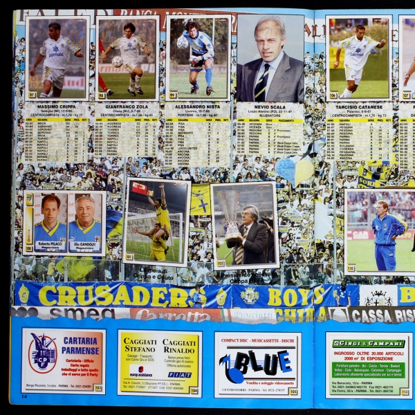 Parma 95 Panini Sticker Album komplett