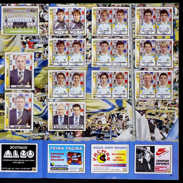 Parma 95 Panini Sticker Album komplett