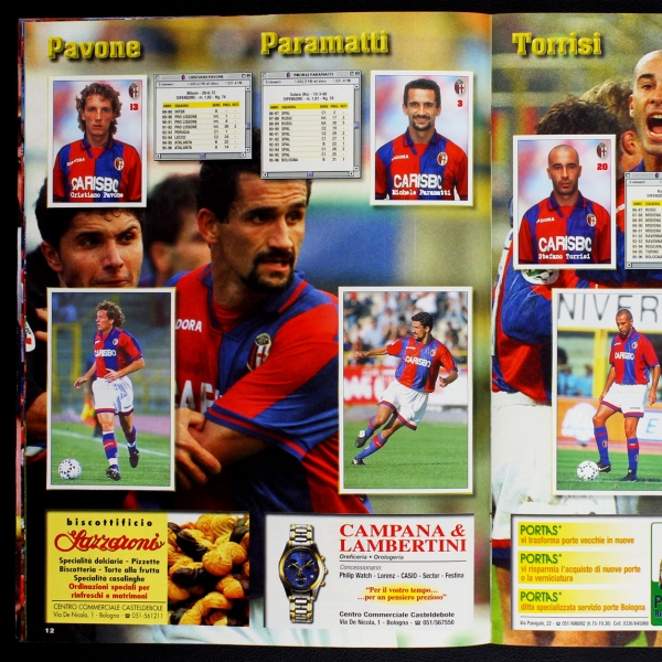 Bologna 96 Panini Sticker Album komplett
