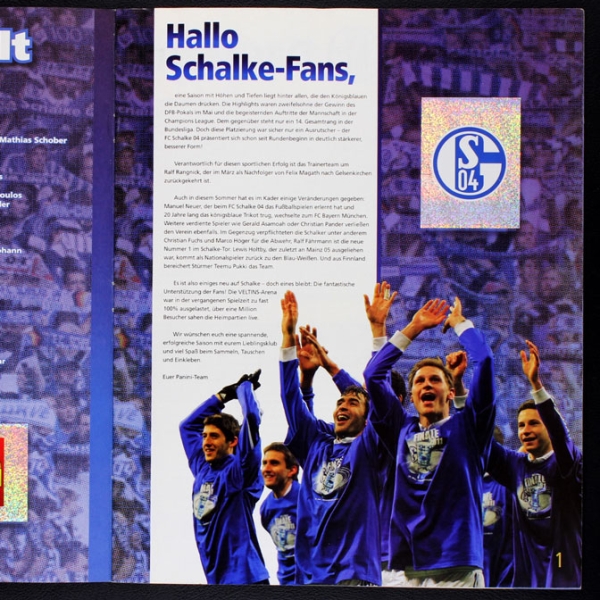 FC Schalke 04 Panini Sticker Album komplett