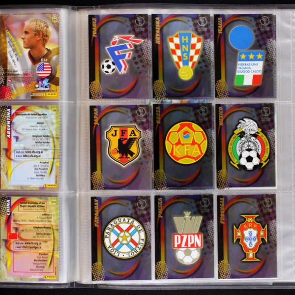 Korea Japan 2002 Panini Trading Cards komplett