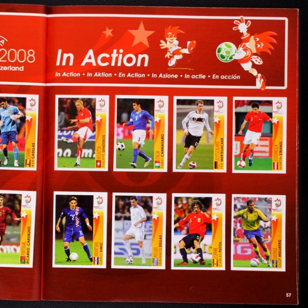 Euro 2008 Panini Sticker Album komplett