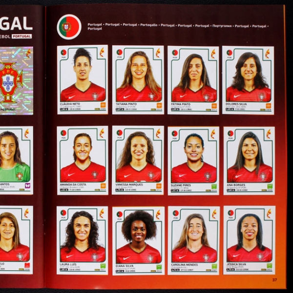 Euro 2017 Women's Panini Sticker Album komplett
