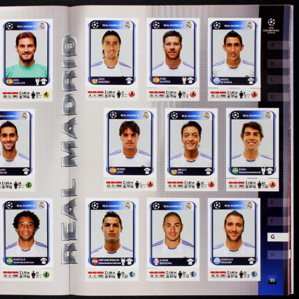 Champions League 2010 Panini Sticker Album komplett