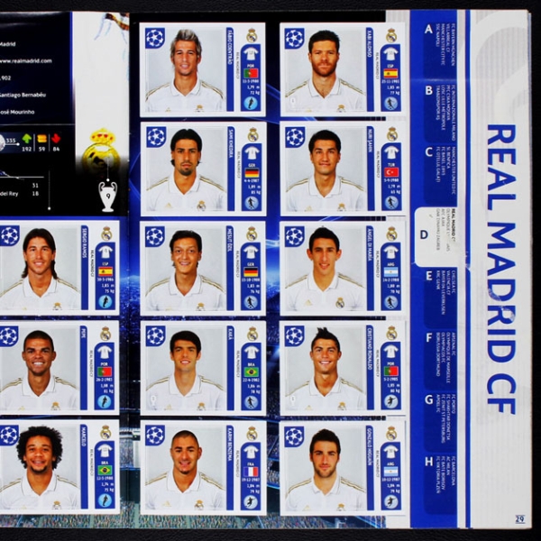 Champions League 2011 Panini Sticker Album komplett