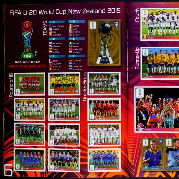 FIFA 365 2016 Panini Sticker Album komplett