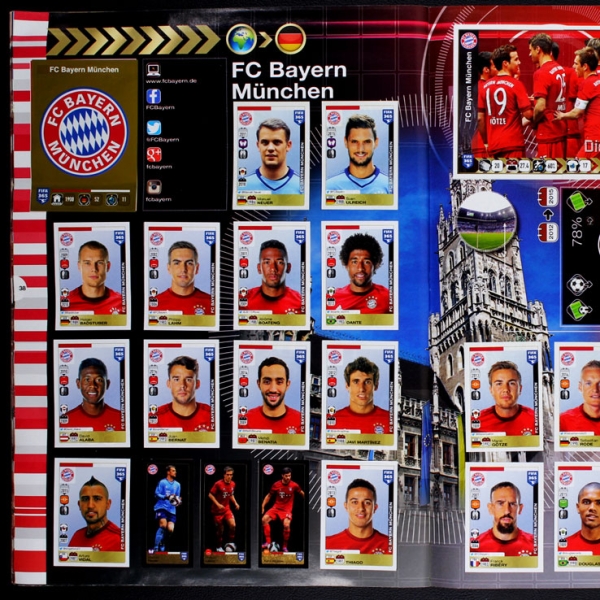 FIFA 365 2016 Panini Sticker Album komplett