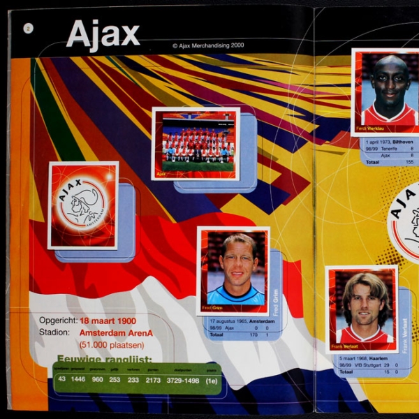 Voetbal 2000 Panini Sticker Album komplett