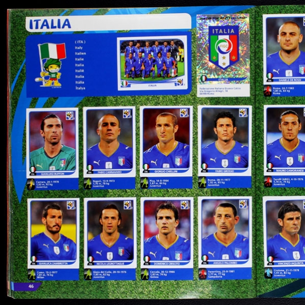 South Africa 2010 Panini Sticker Album komplett