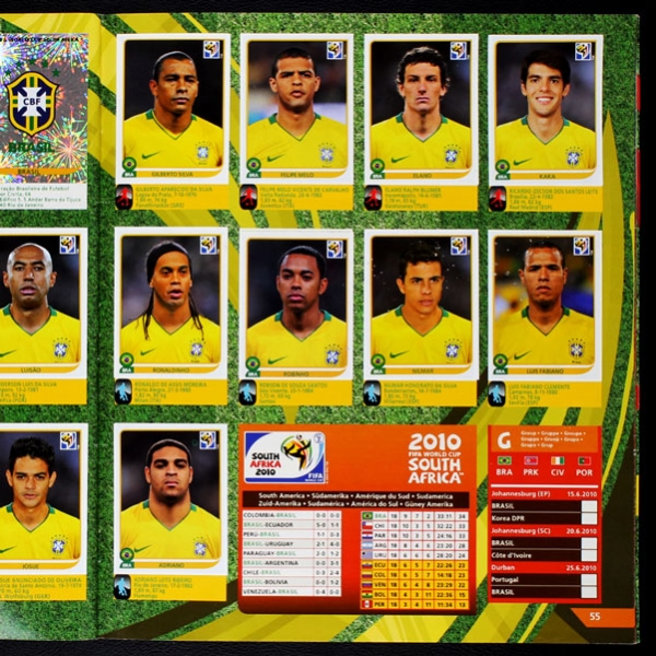 South Africa 2010 Panini Sticker Album komplett