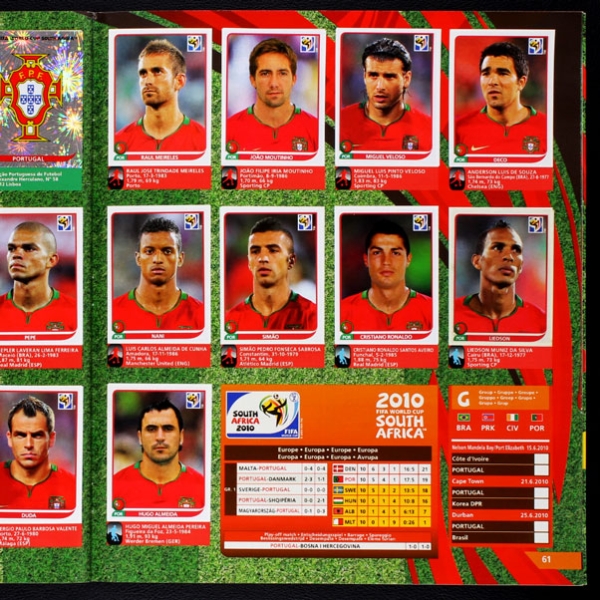 South Africa 2010 Panini Sticker Album komplett