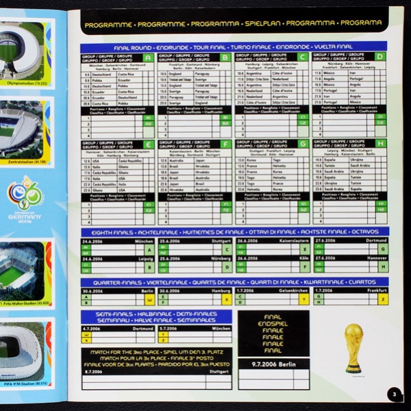 Germany 2006 Panini Sticker Album komplett