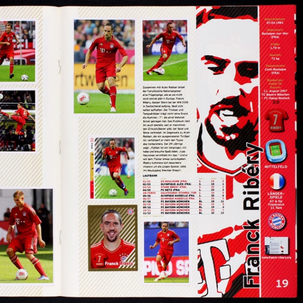 FC Bayern 2012 Panini Sticker Album komplett