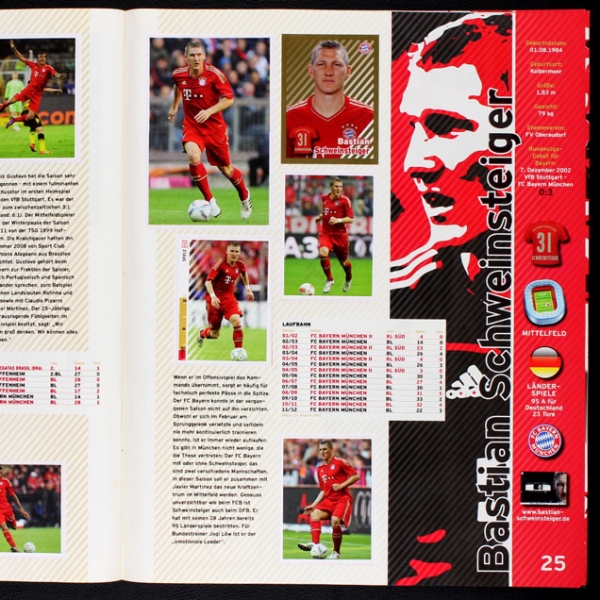 FC Bayern 2012 Panini Sticker Album komplett
