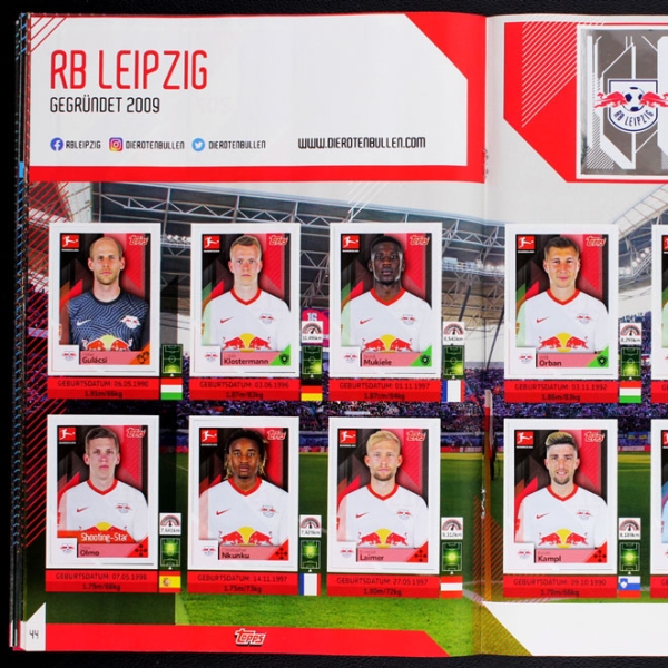 Fußball 2020 Topps Sticker Album komplett