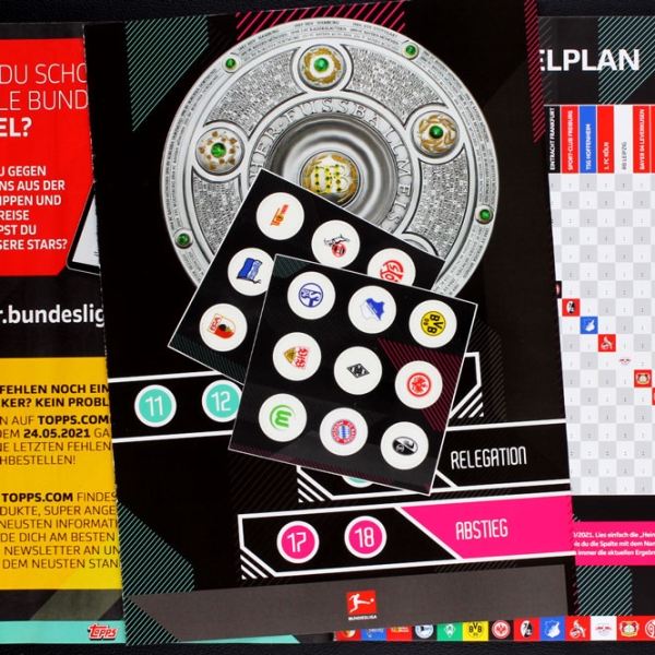 Fußball 2020 Topps Sticker Album komplett