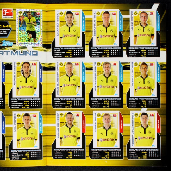 Fußball 2012 Topps Sticker Album komplett
