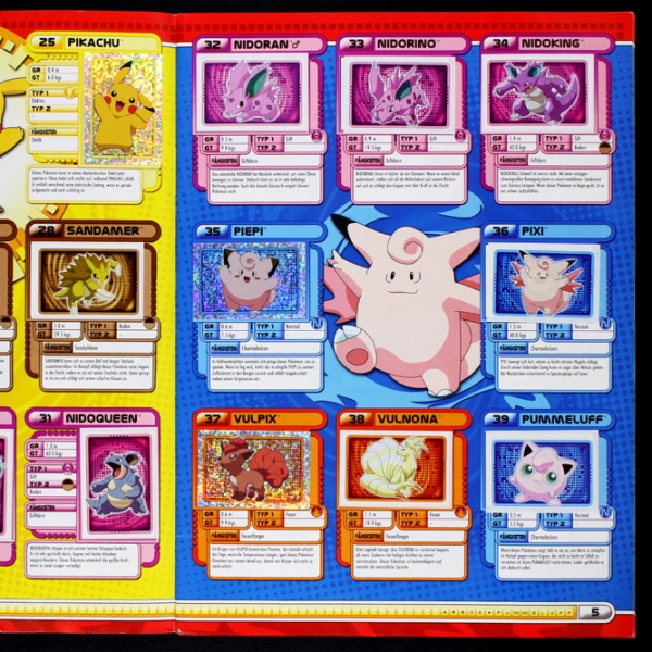 Pokemon Ultimat Merlin Sticker Album komplett