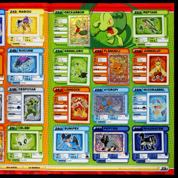 Pokemon Ultimat Merlin Sticker Album komplett