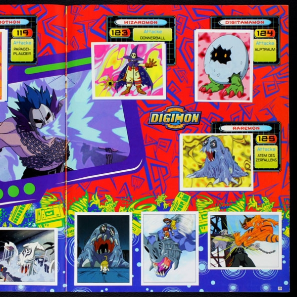 Digimon Panini Sticker Album komplett