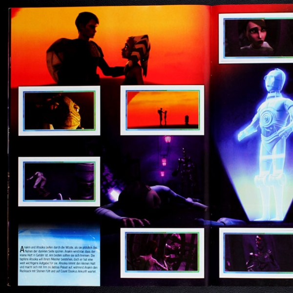 Star Wars Clone Merlin Sticker Album komplett