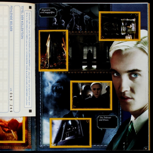 Harry Potter Halbblutprinz Panini Sticker Album komplett