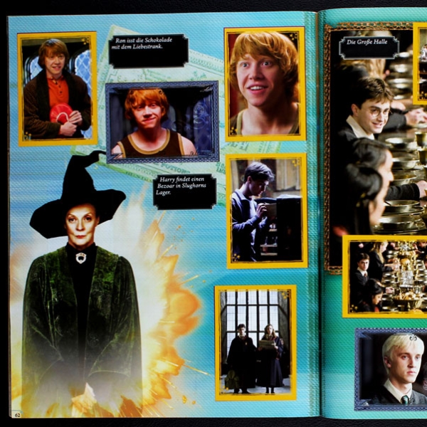 Harry Potter Halbblutprinz Panini Sticker Album komplett