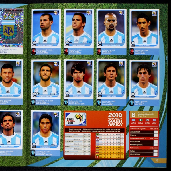 South Africa 2010 Panini Sticker Album komplett
