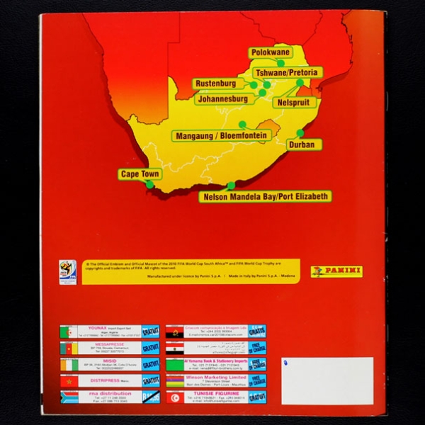 South Africa 2010 Panini Sticker Album komplett