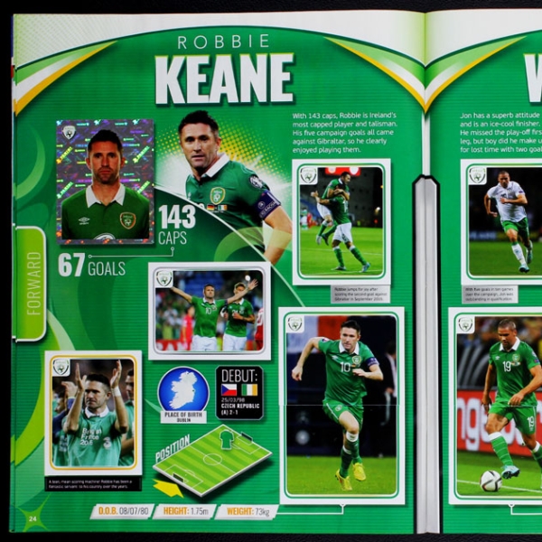 Ireland 2016 Panini Sticker Album komplett