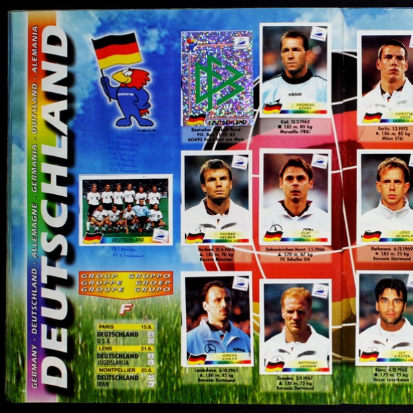 France 98 Panini Sticker Album - lesen