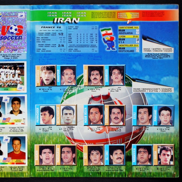 France 98 Panini Sticker Album - lesen