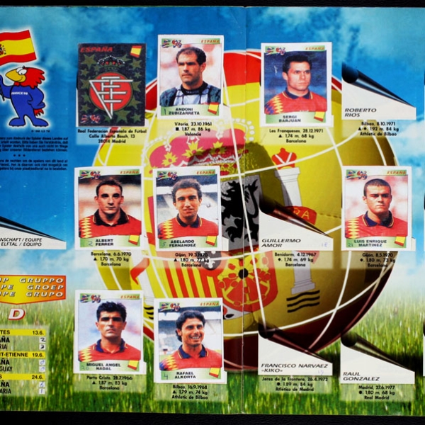 France 98 Panini Sticker Album - lesen