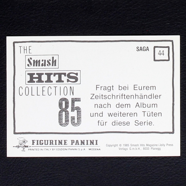 Saga Panini Sticker No. 44 - Smash Hits 85