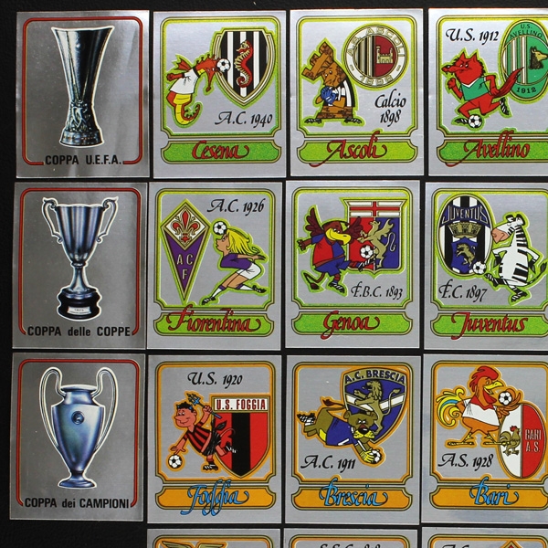 Calciatori 1981-82 Panini Sticker 27 verschiedene Wappen