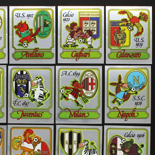 Calciatori 1981-82 Panini Sticker 27 verschiedene Wappen