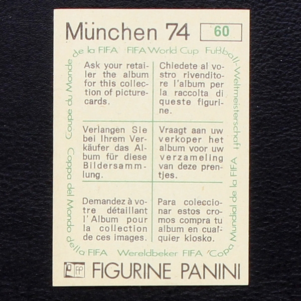 Tip und Tap Sticker No. 60 Panini - München 74