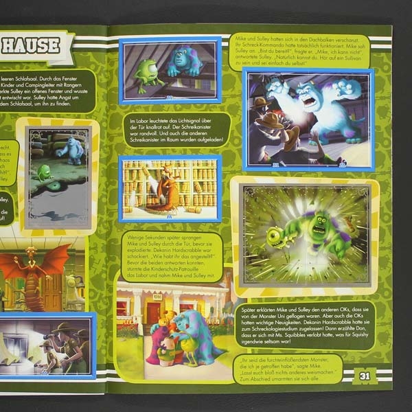 Die Monster Uni Panini Sticker Album